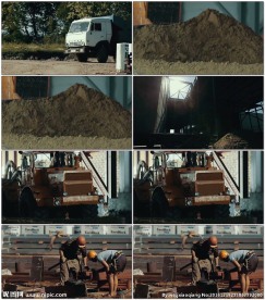 建筑工地工人工作