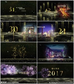 金色60秒倒计时带背景