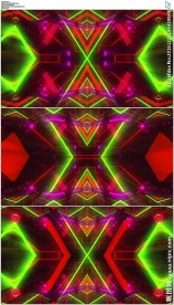 对称绚丽光线万花筒vj背景