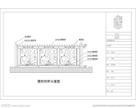 不锈钢围栏栏杆示意图