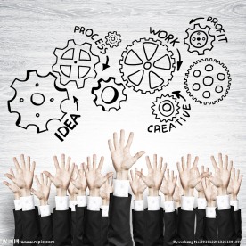 举手争抢商务创意