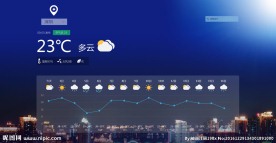 Web网页天气界面设计