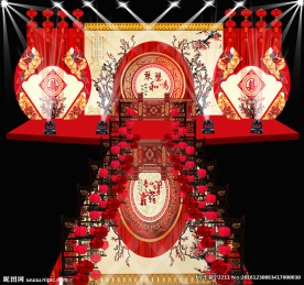 中国风婚礼背景