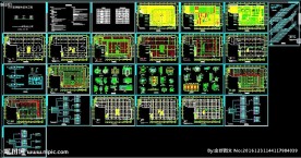 大型超市商场装饰工程消防竣工图