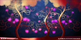 浪漫爱情 爱心树