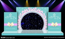 舞台背景 婚庆背景 可爱 结婚