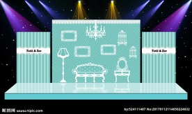 结婚舞台背景 婚庆背景 生日