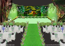 森系婚礼效果图