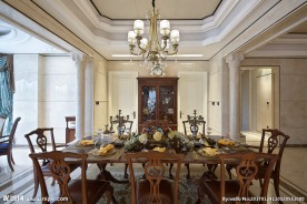 欧式别墅简约餐厅