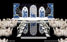 巴洛克婚礼主舞台