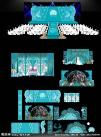 蒂芙尼孔雀主题婚礼