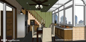 阳光房草图大师SU模型