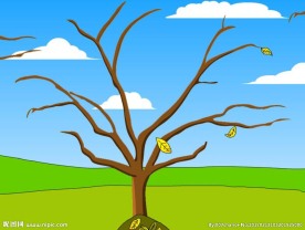 树叶成长落叶化作春泥flash