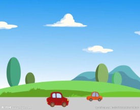 两个小汽车形式Flash动画