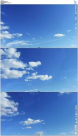 纯净的蓝天流动的白云