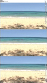 夏威夷蓝天下的安静的大海沙滩