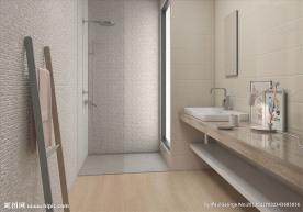 瓷砖空间  室内  浴室