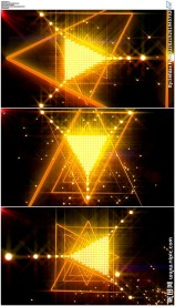 金色旋转三角灯vj背景