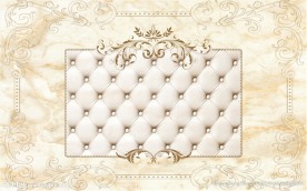 简约高贵软包艺术背景墙装饰画