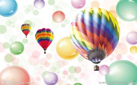 热气球装饰画背景墙