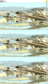 海啸过后的日本废墟