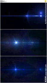 简约大气的蓝色光效