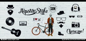 手绘潮流潮品装饰画