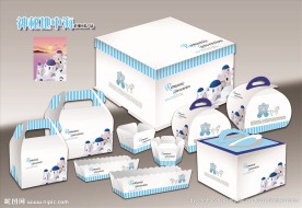 神秘地中海蛋糕盒内有平面展开图