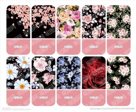 田园碎花手机壳图案