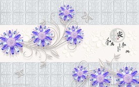 水晶珠宝电视背景墙