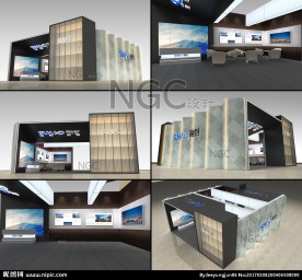 地产 品牌馆 现代 时尚展台