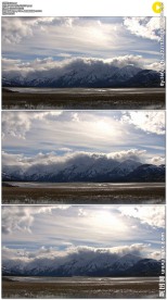 美丽的湖泊和白云