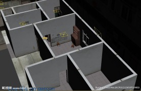 3d旧居民楼模型