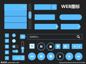 按钮标志标识web按钮图标