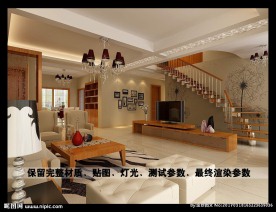 楼中楼客厅效果图