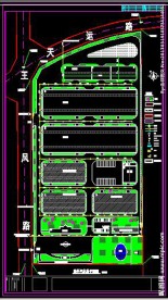 厂区室外污水总平面图