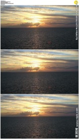 大海日落