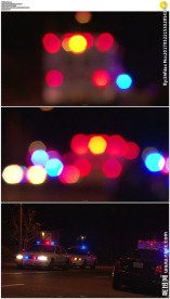 事故现场警车和救护车