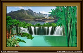 巨幅山水画