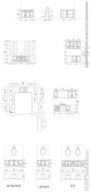 家居整木墙板 立面图