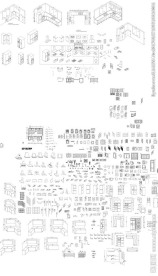 厨房整体柜CAD配件图