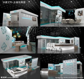 时尚 现代 展台 清新