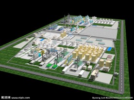 化工厂效果图