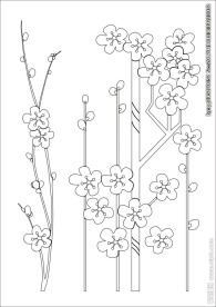 梅花移门缕空玻璃雕刻刻绘图案