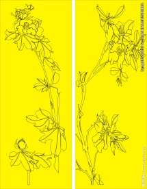 移门缕空玻璃雕刻刻绘图案