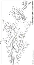 移门缕空玻璃雕刻刻绘图案