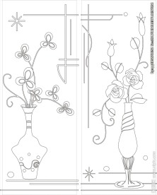 移门缕空玻璃雕刻刻绘图案