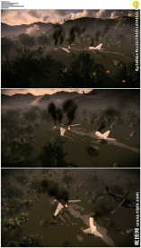 飞机坠毁爆炸动画