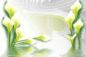 简约清新背景墙装饰画