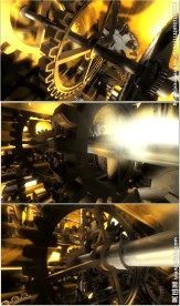 机械钟表齿轮运作